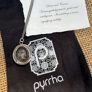 Pyrrha Horse and Crown Necklace - retired seal